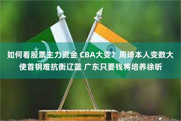 如何看股票主力资金 CBA大变？周琦本人变数大使首钢难抗衡辽篮 广东只要钱将培养徐昕